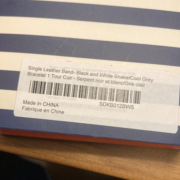 Keep Collective Single Leather Band Black & White Snake/Cool Grey - Picture 5 of 5
